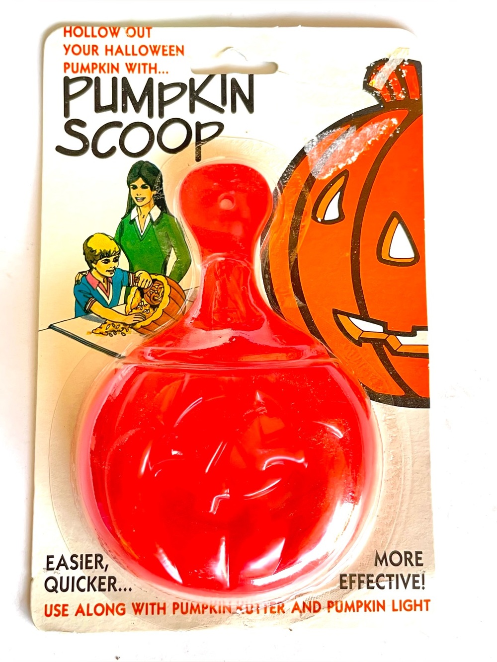 Vintage Pumpkin Scoop Pumpkin Kutter Durable Plastic - Sealed